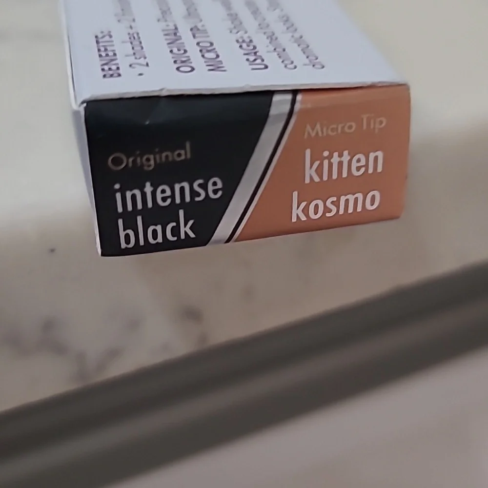 KITTEN KOSMO and INTENSE BLACK NIB Stila Stay All Day Dual Ended Liquid Eyeliner